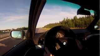 V-Tech Tuned BMW 530D E39 with Supersprint Exhaust. Acceleration, Top speed run and DONUTS