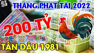 Tuổi TÂN DẬU 1981 Gặp 4 THÁNG PHÁT TÀI Năm 2022 GIÀU HƠN TRÚNG SỐ TIỀN ĐẦY BANH NÓC, Trả Sạch Nợ Nần