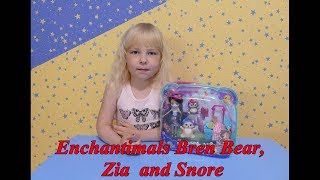Кукла Enchantimals Пикник на природе Кукла-Мишка Bren Bear, Zia  and Snore