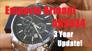 Review: $345 Emporio Armani AR2434 Watch - 3 Year Long Term Update!