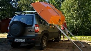Homemade Boat Loader / Устройство для погрузки и перевозки лодки на крыше авто