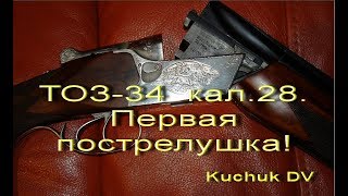 ТОЗ 34, кал. 28.  Первая пострелушка!