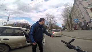 ДТП велосипедист - Honda, Новосибирск