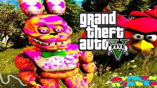 ПРИКЛЮЧЕНИЯ АНИМАТРОНИКОВ РОЗИТТА МОД ГТА 5 ФНАФ Анимация МУЛЬТИК ИГРА GTA 5 Multi Pulti