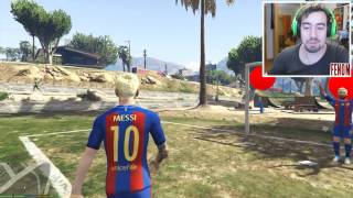 VAMOS JOGAR FUTEBOL COM RONALDO E MESSI | GTA V (Soccer Mod)