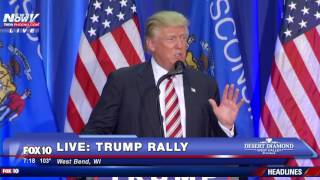 FULL: Donald Trump Speech West Bend, Wisconsin - FNN 8/16/16