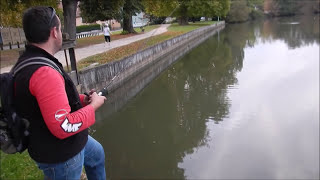La peche de la perche au leurre en etang en HD