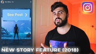 How to Reshare an Instagram Post to Your Story ("See Post" Button) NEW FEATURE (2018)
