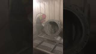 Пескоструйная обработка запорной арматуры