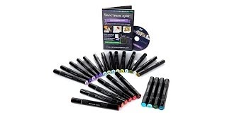 Spectrum Noir 24pc Marker Set with DVD  Floral