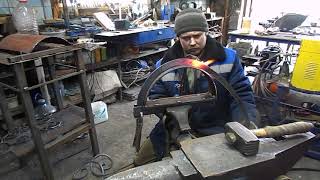 Как согнуть полосу на ребро. ( прошлогоднее видео)
