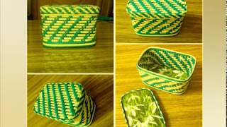 Новые способы бумажного плетения. Художественная штопка - урок 3/New in paper weaving