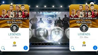 EUROPEAN LEGENDS VOL.1 + PES SELECTION PACK OPENING - PES 18 MOBILE