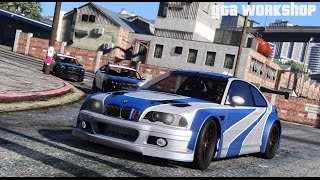 GTA 5 MOD | BMW M3 GTR (E46) NFS - Most Wanted | Police Chase!!! | PC - 60 FPSvip