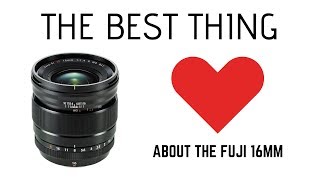 The BEST Thing About the Fujifilm 16mm 1.4 lens FUJI