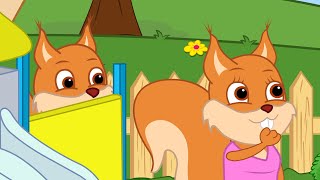 Famille d'Écureuil - Maman Joue à Cache-cache Avec Les Enfants Vidéos Animé 2020 en Français 13+
