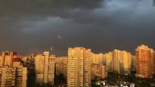 Ночная гроза в Киеве