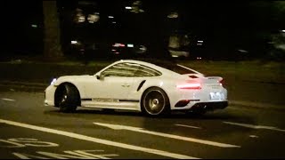 Porsche Turbo S CRAZY POWERSLIDES in the City!!