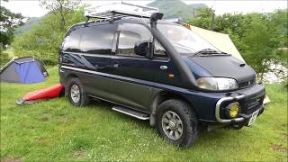 Mitsubishi Delica Campervan Conversion Van Tour