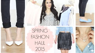 FRÜHLINGS FASHION HAUL 2015 & TRY ON | H&M, ZARA, TOPSHOP