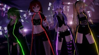 【MMD】 ヒビカセ / Hibikase // Gumi x Cul x Lily x Yukari //