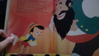 L histoire de Pinocchio.  Lecture du livre. Disney. Livre audio