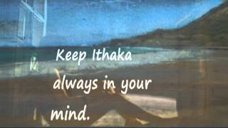 ITHAKA KAVAFIS  Sean Connery  -  Vangelis  -  lyrics on the screen