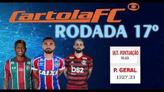 DICAS DO CARTOLA RODADA 17 POSIÇÃO POR POSIÇÃO - 1327,33 PONTOS NO NACIONAL. MITAMOS MAIS 1 X !!!