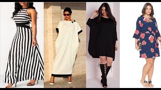 КРАСИВЫЕ ПЛАТЬЯ  ДЛЯ ПОЛНЫХ ЖЕНЩИН КОТОРЫЕ СТРОЙНЯТ  ?    WOMEN DRESSES PLUS   SIZE Trends