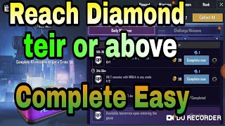 Reach Diamond teir or above | pubg Vision|