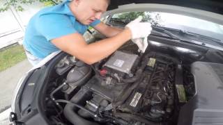 Замена воздушного фильтра Mercedes Benz GLK 220 CDI 2010 год.