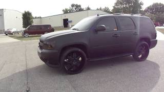 AJ Green's Matte Black Chevy Tahoe, Spade Kreations
