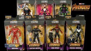 Marvel Legends Avengers Infinity War Iron Man Iron Spider Proxima Midnight Songbird Serpent Society