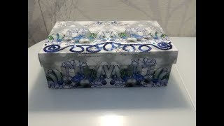ДЕКУПАЖ ОБУВНОЙ КОРОБКИ.