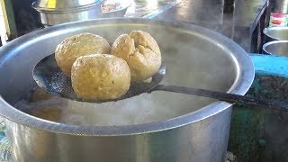 Hard Working Bhopali Lady Preparing & Selling Special Dal Bafla @ 100 rs Plate