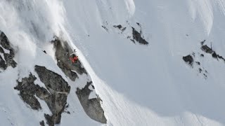 Skier Launches Massive Front flip & Lands Impossible Crash