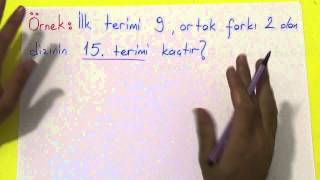 TEOG SAYI ÖRÜNTÜLERİ 1  - Şenol Hoca - Aritmetik dizi