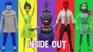 Play Doh  Elsa,Anna,Kristoff,Hans,Olaf INSIDE OUT Inspired Costumes