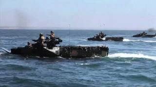 Marine Amphibious Assault Vehicles (AAV-7A1) in action (PART 2 of 3)