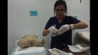 Straight Catheterization on Female Patient