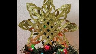 МК - объемная снежинка из красивых лент ////  Master Class - volume snowflake of a beautiful ribbons