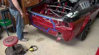 180sx Drift Car Rear Mount Radiator Rebuild part 1