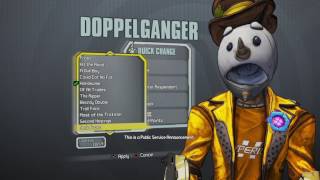 Jack (Doppelganger)-108 Skins & 18 Heads-Level 70...Borderlands: The handsome collection