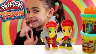 Bomberos de Play-Doh Town. Ciudad de Plastilina (2ª Parte) Divertilandia!