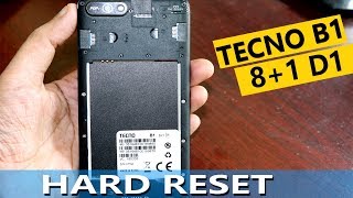 Tecno B1 Hard Reset, Tecno B1 8+1 D1 Pin Pattern Unlock,Tecno B1 Reset