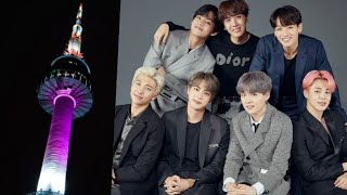 Seoul Turned on Purple Lights to celebrate BTS 5th Muster