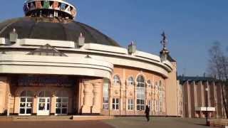 Хабаровск цирк парк Гагарина елка панорама городской пейзаж осень