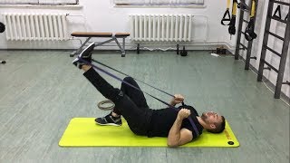 Упражнения для ягодиц и бедер в домашних условиях с резиновым жгутом. Укрепляем мышцы ног!