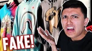 FOUND FAKE BAPE and SUPREME STREETWEAR IN CALIFORNIA EXPOSED!