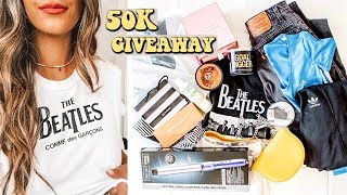 50K SUBSCRIBER GIVEAWAY ☆ MAKEUP, THRIFT ITEMS, CURLING WAND + more!